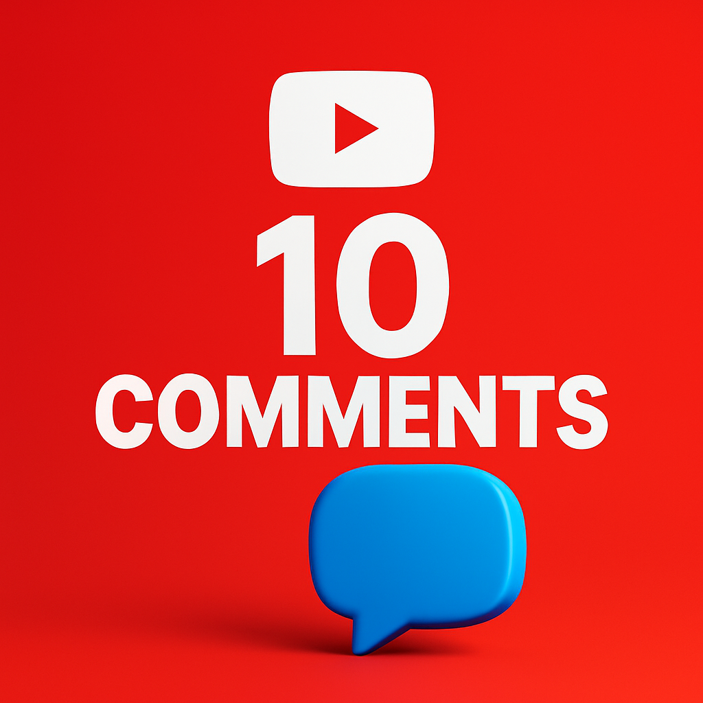 
Illustration of 10 YouTube comments with a comment bubble.