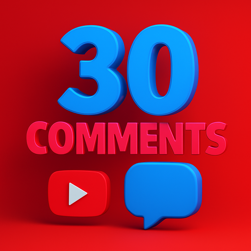 
Illustration of 30 YouTube comments with a comment bubble.