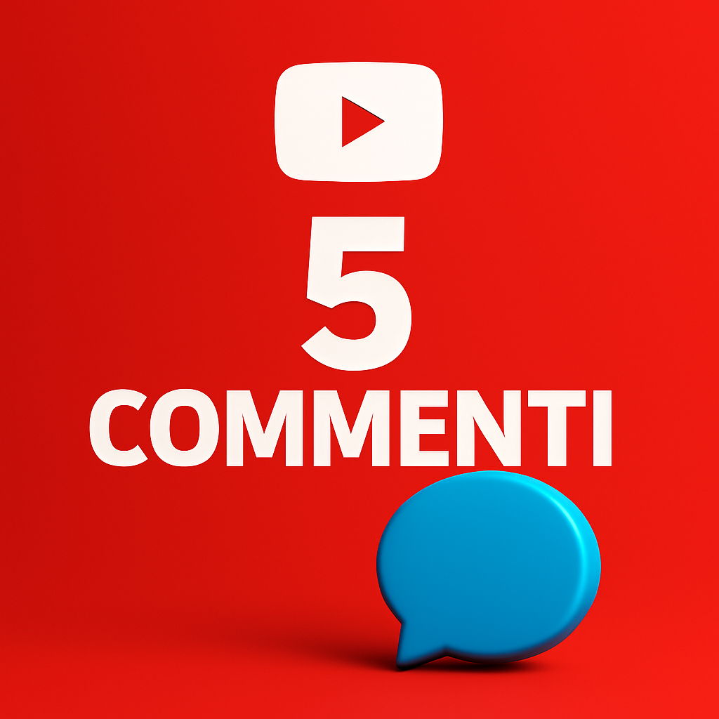 
Illustration of 5 YouTube comments with a comment bubble.