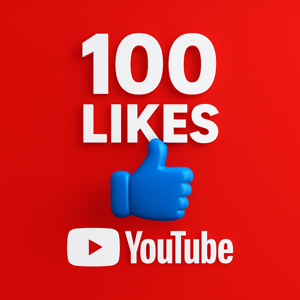 
Illustration: 100 YouTube-Likes mit einem Like-Symbol.