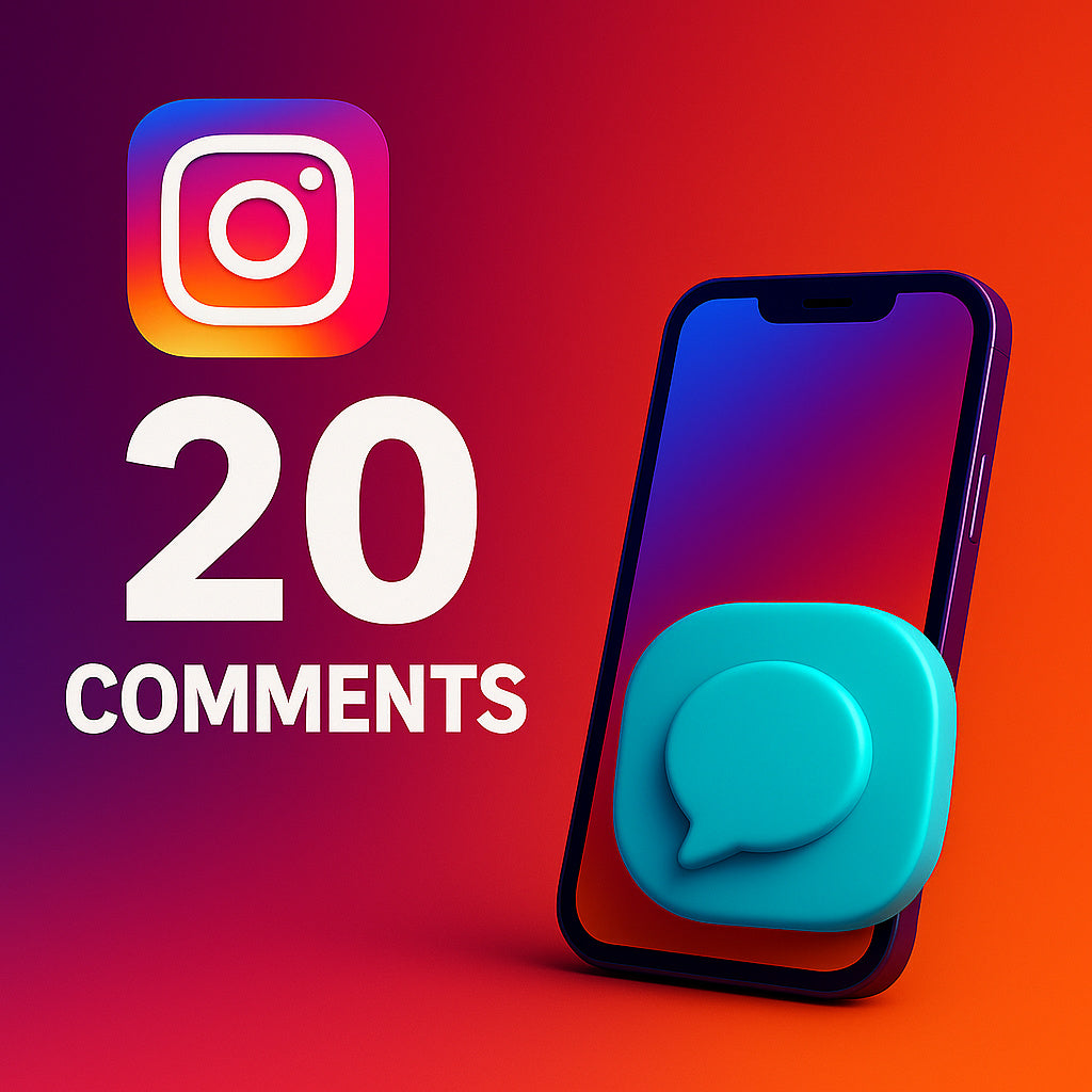 
Illustration: 20 Instagram-Kommentare mit einer Kommentar-Sprechblase.