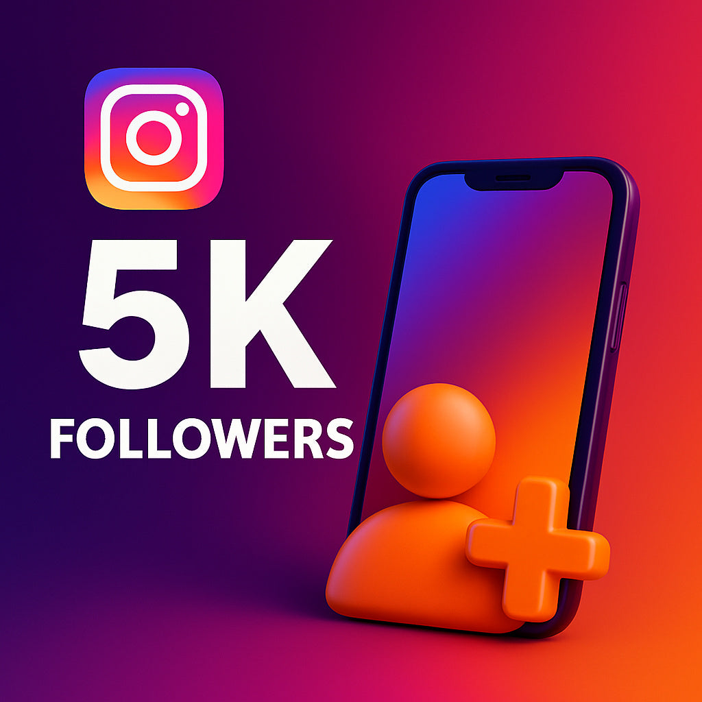 
Illustration: 5.000 Instagram-Follower mit einem Profilsymbol.