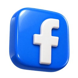 Icono 3D de Facebook
