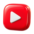 Icono 3D de YouTube